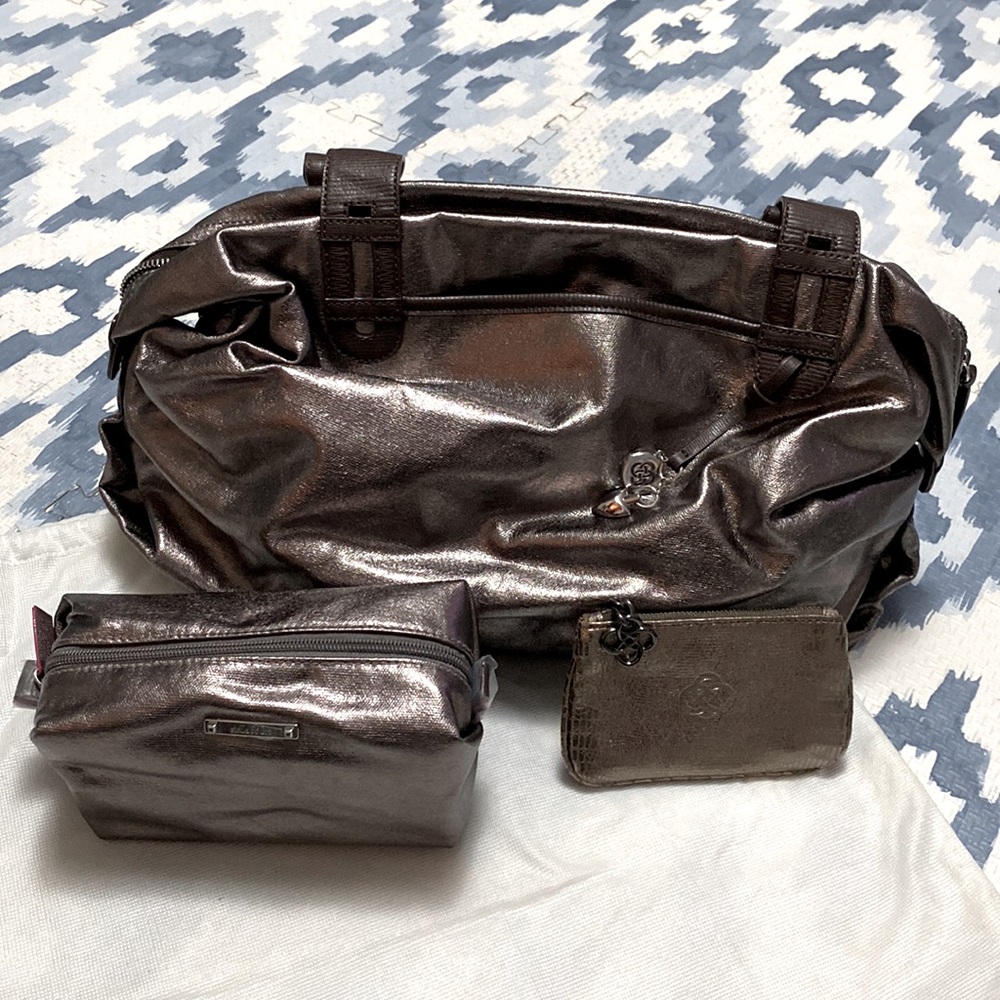 Stella & Dot How Does She Do It, Pouf, and Key Pouch bundle.